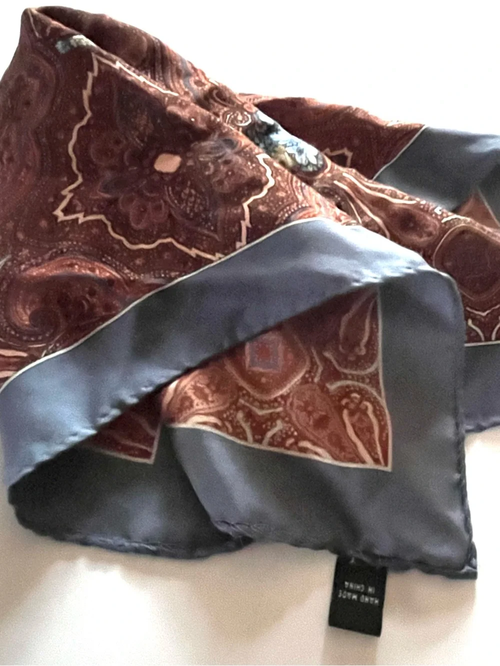 Vintage Square Silk Scarf